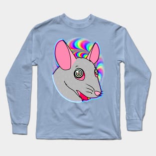 Tripped Out Rat (Full Color) Long Sleeve T-Shirt